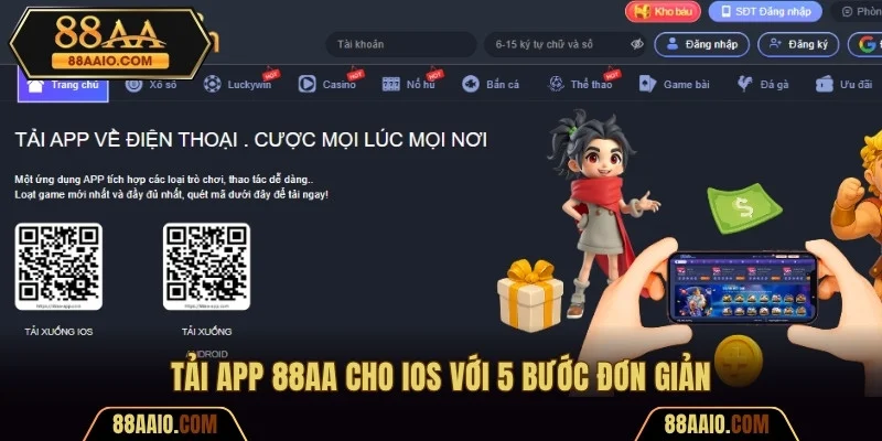 Tải app 88AA cho iOS với 5 bước đơn giản